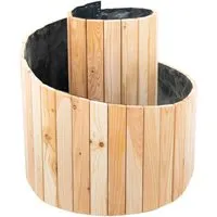 Westmann Holz Hochbeet Kräuterschnecke Ø 55x74 cm - Hochbeet aus FSC-zertifiziertem Lärchenholz in schneckenhausartiger Form, ideal für Selbstversorger und bequemes Gärtnern in optimaler Arbeitshöhe.