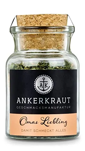 Ankerkraut Omas Liebling Gewürz 45g im Korkenglas - Kräuter für deutsche Hausmannskost, ohne Geschmacksverstärker – verleiht Braten und Eintöpfen den unverwechselbaren Geschmack von Omas Küche.