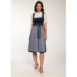 Spieth & Wensky Dirndl Glada (1-tlg) Samtoberteil blau 40 in blau von Spieth & Wensky