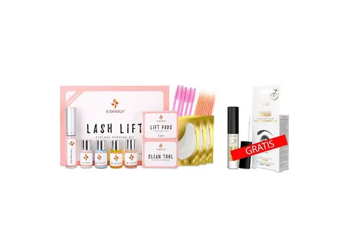 P-Beauty Cosmetic Accessories Wimpernpflege-Set Wimpernlifting Starter Set inkl. Original Zubehör+Volare GRATIS Serum, 10-tlg.