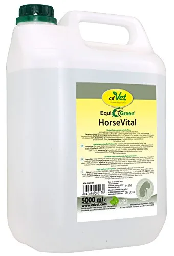 EquiGreen HorseVital 5L - Ergänzungsfuttermittel für Pferde, Optimale Mikronährstoffaufnahme, Verdauungs- und Stoffwechselunterstützung