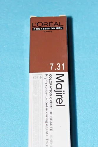 50ml L´OREAL MAJIREL HAARFARBE 7.31 mittelblond gold asch COLORATION