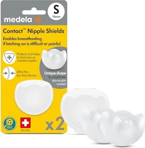 MEDELA Brusthütchen Contact S m.Aufbw.Box 2 St