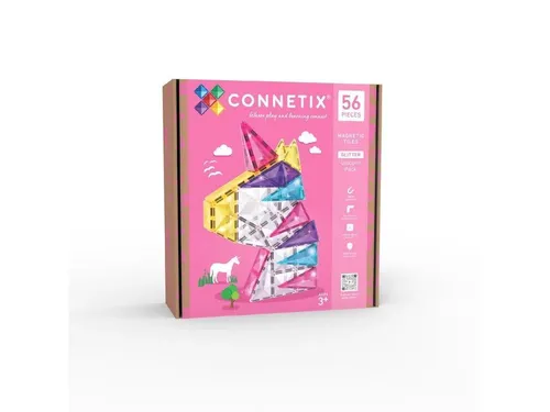 Connetix Magnetbausteine Set 56 Teile für kreative 3D-Konstruktionen - Entdecken Sie die Welt der Kreativität mit diesem 56-teiligen Magnetbausteine Set! Ideal für Kinder ab 3 Jahren, fördert es die Fantasie und das räumliche Denken. Perfekt für spannende Bauprojekte!