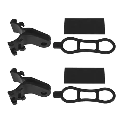 VGOL 2 stücke Fahrrad Lenker Taschenlampe Halter Fahrrad Taschenlampe Halterung Clip Clamp Fahrrad Taschenlampe Halter Einstellbare Fahrrad Taschenlampe Halterung Fahrrad Taschenlampe Halterung