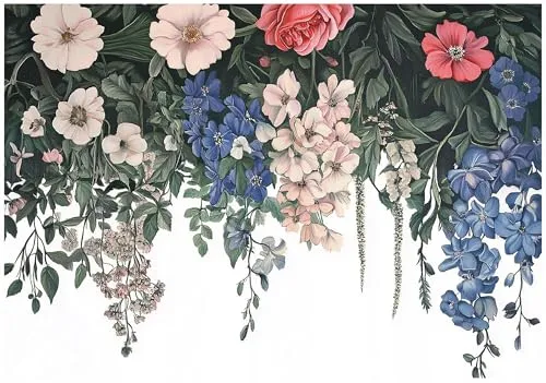 WallArena Vlies Fototapete Botanisch 400x280 cm - Stilvolle Wandgestaltung für Wohnzimmer und Schlafzimmer - Verleihen Sie Ihrem Raum mit dieser formstabilen Vlies Fototapete einen einzigartigen Look. Inklusive Kleister und einfacher Montageanleitung für stressfreies Anbringen. Hochwertige Farben und langlebige Materialien sorgen für eine angenehme Atmosphäre.
