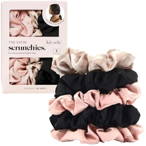 Kitsch Satin Haargummis Damen, Weicher als Seide von Kitsch