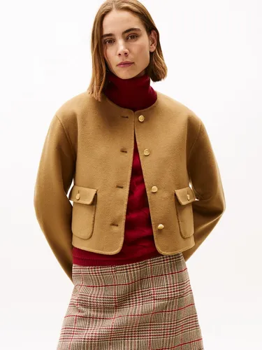 Tommy Hilfiger Kurzjacke DF WOOL BLEND REG LADY JACKET mit Wolle