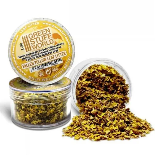 Green Stuff World Modell Blätter Laubstreu Gefallenes Gelb 10g Laub Leaf Litter