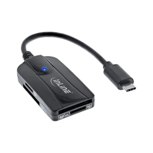 InLine Card Reader USB 3.1 USB-C, für SD/SDHC/SDXC, microSD, UHS-II kompatibel