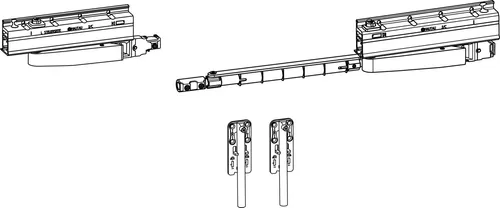 HAUTAU ATRIUM SP komfort Laufwagen - 160 kg - links - Zubehör für Sicherheitstechnik, ideal für schwere Türen bis 160 kg, inklusive 2 Laufwagen und Verstärkungsteilen für optimale Stabilität.
