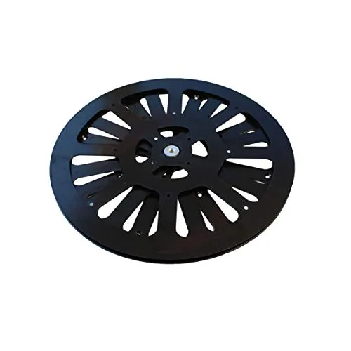 Drehkranz Ø 302 mm Drehlager Drehteller Drehscheibe Lenkkranz Drehplatte schwarz