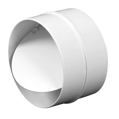 Rohrverbinder mit Rückschlagklappe 125 mm Verbundstück Rückstauklappe Lüfterrohr