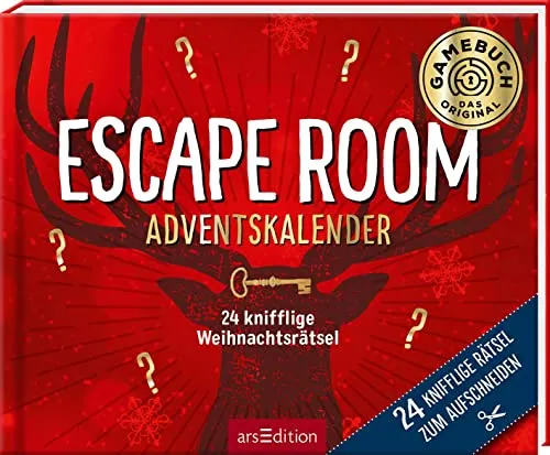 knifflige Weihnachtsrätsel. Escape Room Adventskalender: Rätselstory zum Aufschneiden | Ein Escape-Abenteuer zur Weihnachtszeit für die ganze Familie 24
