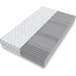 Kaltschaummatratze COMFORT PLUS 90x200, 140x200, 180x200 cm - Matratze mit 7 optimierten Liegezonen für perfekten Liegekomfort, allergikergeeignet und wendbar für individuelle Stützkraft.