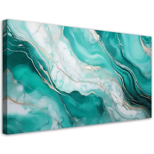 Feeby Leinwandbild in türkis von Feeby