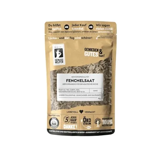 Bremer Gewürzhandel Fenchelsamen ganz 10 x 100g - Aromatische Fenchelsamen mit süßlichem Geschmack, ideal für Desserts und Backwaren. Genießen Sie den intensiven Geschmack in Tees oder als Würze für Brot. Hochwertige, natürliche Rohstoffe ohne Zusätze.