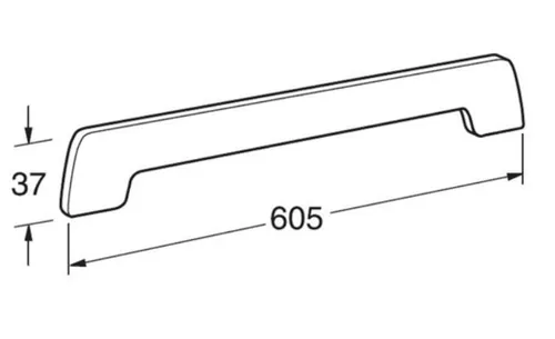 Fensterbank Seitenabschlusskappe 37/605 - Weiße Abschlusskappe für Fensterbank - Fenstersicherungen: Weiße Abschlusskappe, ideal zum perfekten Abschluss und Schutz Ihrer Fensterbank.