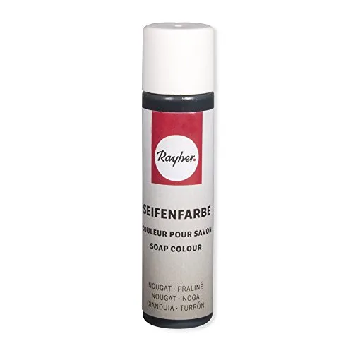 Rayher Hobby 34246532 Seifenfarbe, 10 ml, geruchsneutral, 100% vegan, schadstofffrei und ökologisch abbaubar, im wiederverschließbaren Kunststofffläschchen mit Schraubdeckel, gut dosierbar, nougat