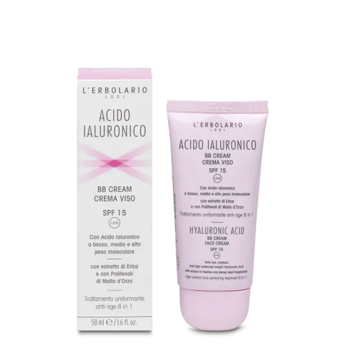 L'erbolario Hyaluronsäure BB Creme Gesicht SPF15 50ml Antiage Feuchtigkeitscreme