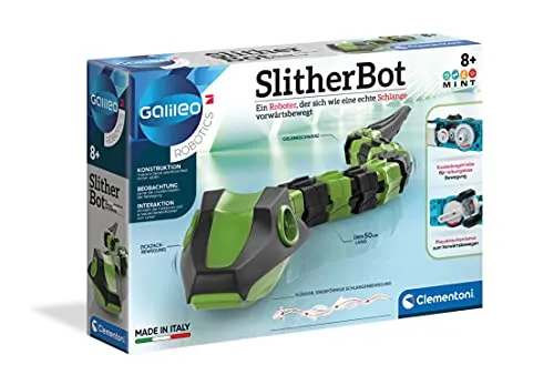 Galileo Experimentierkasten Robotics - SlitherBot - Experimentierkasten für Kinder ab 8 Jahren, inkl. Bausatz für 40cm langen Schlangen-Roboter, fördert technisches Verständnis und Neugier durch interaktive Experimente zur Bewegung.