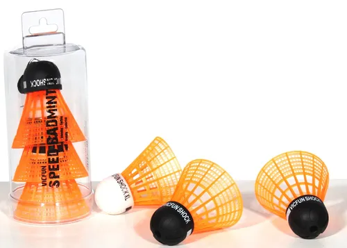 Victor VICFUN Speed-Badminton Bälle Shock Tube 3er Dose von Victor
