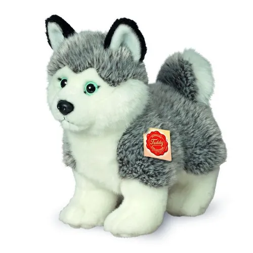 Teddy Hermann 92701 Husky Hund stehend 23 cm Stoff/Plüsch/Kuscheltier