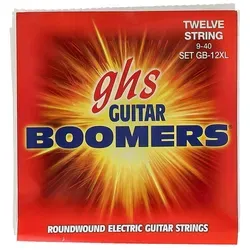 GHS BOOMERS GB-12XL - Saitensatz für E-Gitarre, extra leicht 009-040 für hellen und langlebigen Ton