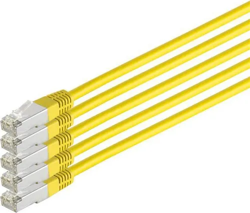 Patchkabel cat 6 S/FTP PIMF HF VE5 gelb 0,5m