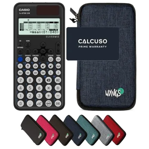 CASIO fx-87DE CW ClassWiz Taschenrechner mit Schutztasche in blau von CASIO