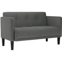 vidaXL Zweisitzer-Sofa Dunkelgrau von vidaXL