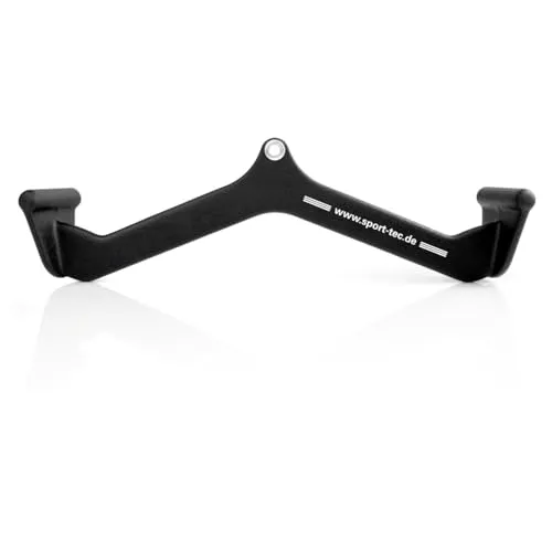 Sport-Tec ergonomischer Latzug- und Rudergriff, Seilzug Krafttraining Muskelaufbau Bizeps Curls, 54x10 cm