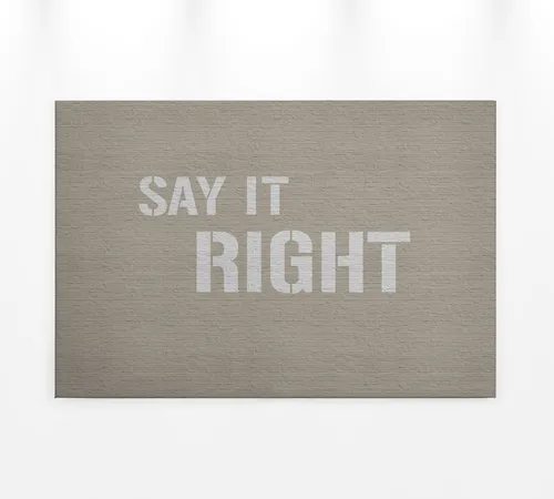 living walls Leinwandbild Leinwandbild Textbotschaft, grau, 90x60 cm DD120424