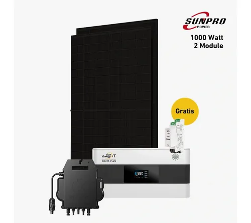 Balkonkraftwerk 1000 Watt Komplettset mit SunEnergyXT BK215 Plus - Effizientes Balkonkraftwerk mit bifazialen Solarmodulen und leistungsstarkem Speicher. Ideal für die Nutzung erneuerbarer Energien im eigenen Zuhause.