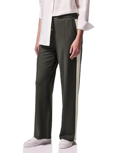 Culotte STREET ONE STUDIO Damen, Loose Fit in Nightfall Grün - Stoffhose für Damen im Loose Fit mit modischen Wide Legs. Elastischer Bund und seitliche Taschen sorgen für optimalen Tragekomfort. Ideal für lässige Anlässe!