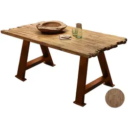 SIT Tischplatte 160 cm - Beige mit Bruchkante - Zubehör für Möbel: Massive Teakholz Tischplatte, pflegeleicht und ideal für kreative Einrichtungsideen.