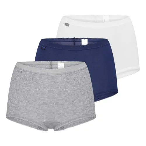 sloggi Damen Basic+ Maxi C3P - Bequeme Funktionsunterwäsche - Funktionsunterwäsche mit klassischem Fit und extra weichem Material, das auch nach vielen Wäschen seine Form und Farbintensität behält. Ideal für den täglichen Komfort.