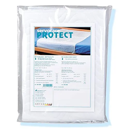 Servocare Protect Krankenunterlage | Betteinlage | 75 x 90 cm | weiß