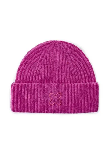 Codello Strickmütze mit exklusiver Monogramm-Stickerei - Strickmützen aus hochwertigem Wolle-Kaschmir-Mix, feuchtigkeitsregulierend und ideal für eisige Temperaturen. Kuschelig warm und softweich.