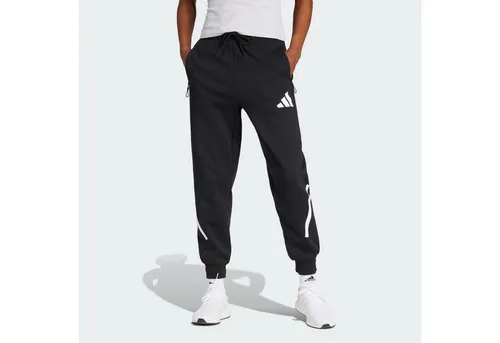 adidas Women's Z.N.E. Pants - Trainingshose M schwarz - Vielseitige Sweathose für Freizeit und Workout, Farbe: Schwarz, Größe: M, aus 57% Polyester und 43% Baumwolle für optimalen Komfort.