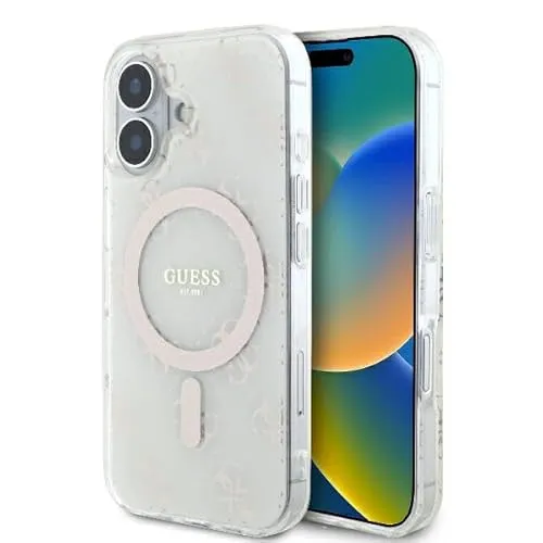 Guess TPU Hard Case für Apple iPhone 16 6.1 - Weiß - Taschen & Schutzhüllen, stilvolles und robustes TPU Hard Case für optimalen Schutz und elegantes Design.