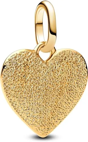 Pandora ME Gravierbares Herz Medaillon-Charm in gold von Pandora