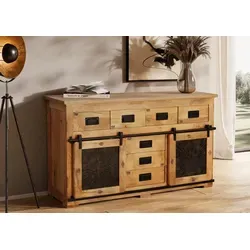 Main Möbel Sideboard 'Steelwood' 150x90cm aus Mango & Eisen