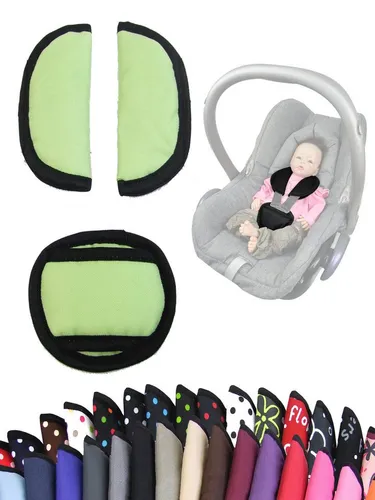 BambiniWelt by Rafael K. Gurtpolster Gurtpolster Set universal Babyschale Autositz z.B. Maxi Cosi Cybex