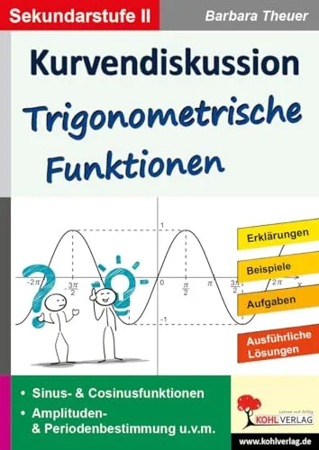 Kurvendiskussion & Trigonometrische Funktionen: Kopiervorlagen - Fachbücher für SEK II, ideale Kopiervorlagen zur Unterstützung des Mathematikunterrichts und zur Förderung des Verständnisses von Funktionen.