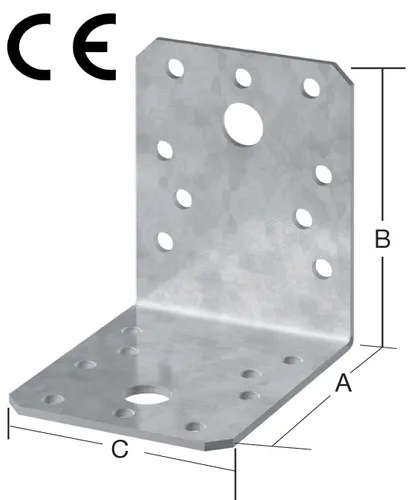 Winkelverbinder VORMANN AUGUST gleichschenklig, sendzimirverzinkt 070926000