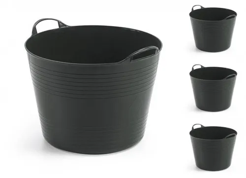 Flexibler Gartenkorb 40 L in schwarz von Kreher