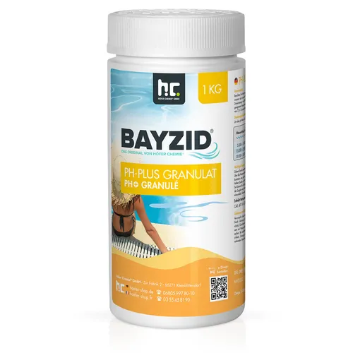 pH Plus Heber Granulat 1 kg BAYZID für den Pool pH-Wert anheben Schwimmbad