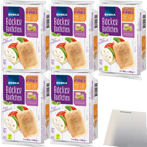 Edeka glutenfreie Bäckerbrötchen zum Fertigbacken 20 Stück
