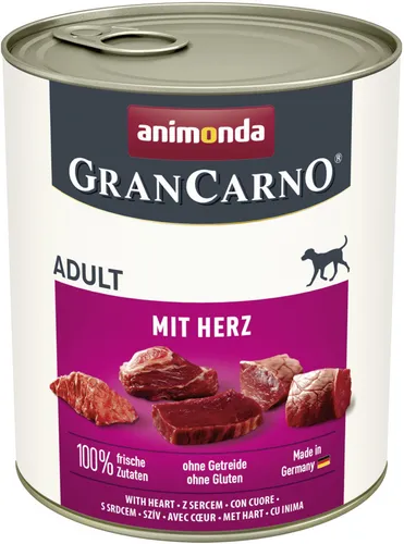 Animonda GranCarno Hundenassfutter Adult Herz 800 g